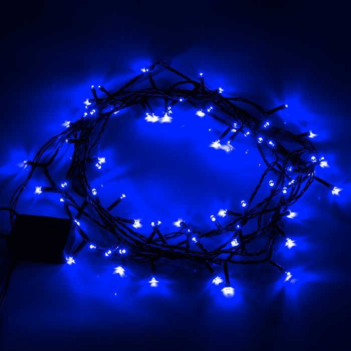 Гирлянда YES! Fun Нить 70 LED Синяя 4.9 м 8 режимов мигания (974843) изображение 3