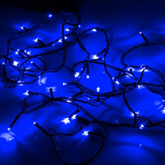 Гирлянда YES! Fun Нить 70 LED Синяя 4.9 м 8 режимов мигания (974843) изображение 4