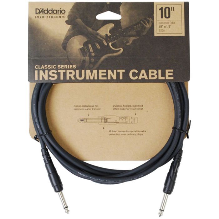Инструментальный кабель D'Addario Classic Series Instrument Cable 3m (PW-CGT-10) изображение 4