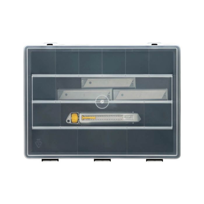 Нож монтажный Stanley Interlock 165 мм, + 50 лезвий 18мм, кейс (STHT10018-9) изображение 2