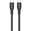 Дата кабель USB-C to USB-C 1.0m CC60SC10 60W Silicon Black Canyon (CNS-CC60SC10B) изображение 2