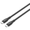Дата кабель USB-C to USB-C 1.0m CC60SC10 60W Silicon Black Canyon (CNS-CC60SC10B) изображение 3