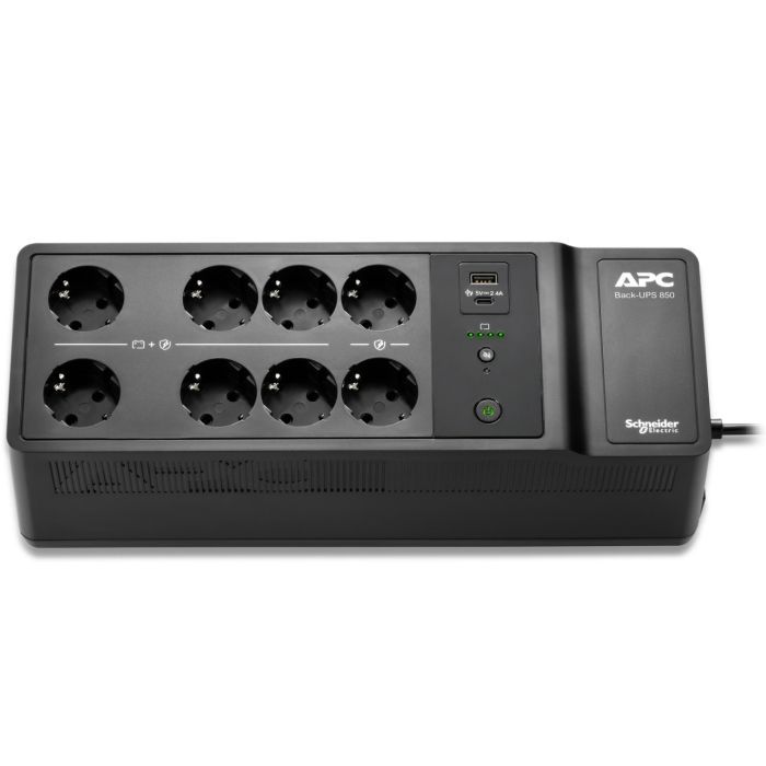 Пристрій безперебійного живлення APC Back-UPS 850VA, 520W (BE850G2-GR) зображення 2