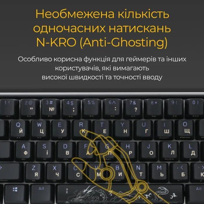 Клавиатура Ducky One 3 Mini Cherry MX Red RGB UA USB White (DKON2161ST-RUAPXPWWWSC1) изображение 9