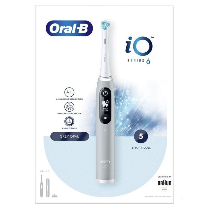 Електрична зубна щітка Oral-B iO Series 6 iOM6.1A6.1K Grey Opal зображення 3