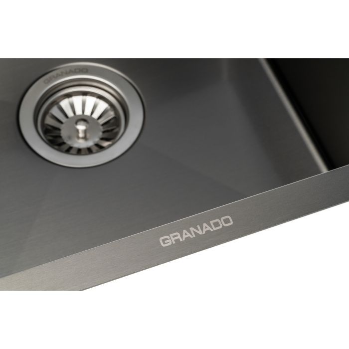 Мойка кухонная GRANADO Under top STEEL S201 black (GS08201B) изображение 3
