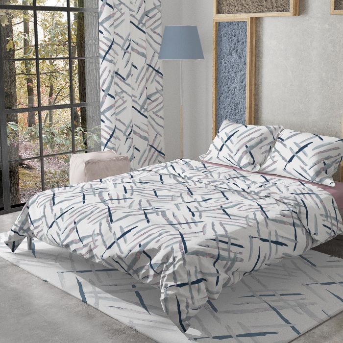 Постельное белье Home Line Сине-белый фланель евро (178686) изображение 2