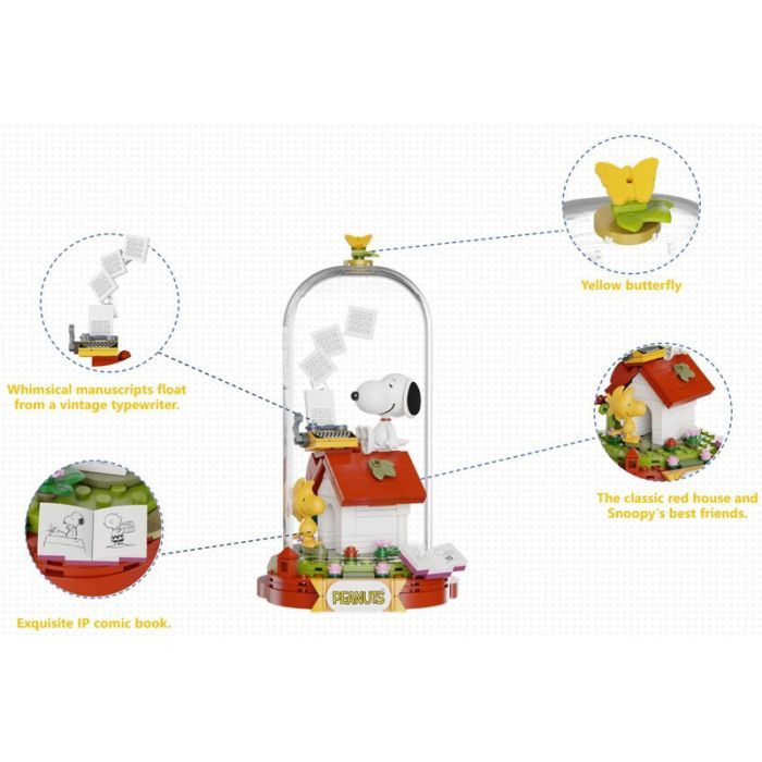 Конструктор Pantasy Snoopy - Красный дом мечты (86903) изображение 3