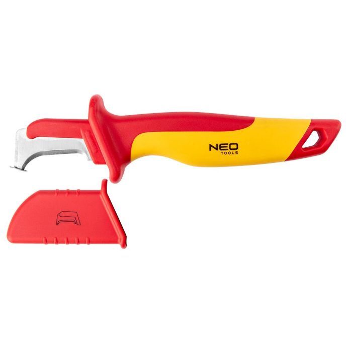 Нож монтажный Neo Tools диэлектрический, 1000V, изогнутое лезвие, 180мм (01-553)