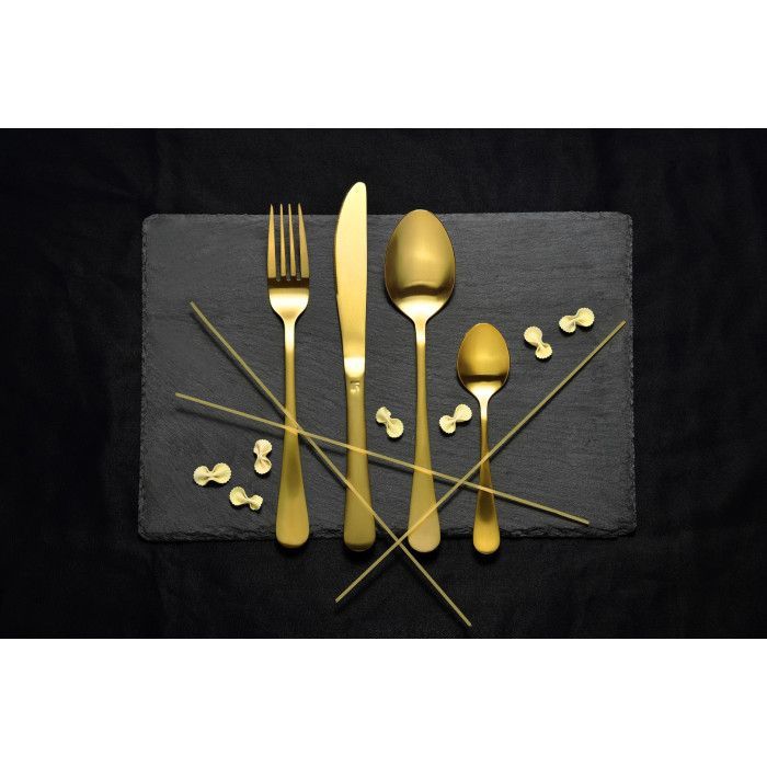 Набор столовых приборов Bergner Munich gold matt 24 предмета (BG-5134-GD) изображение 7