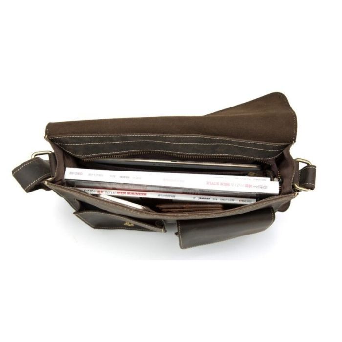 Сумка Vintage Чоловіча Коричнева (14697) зображення 6