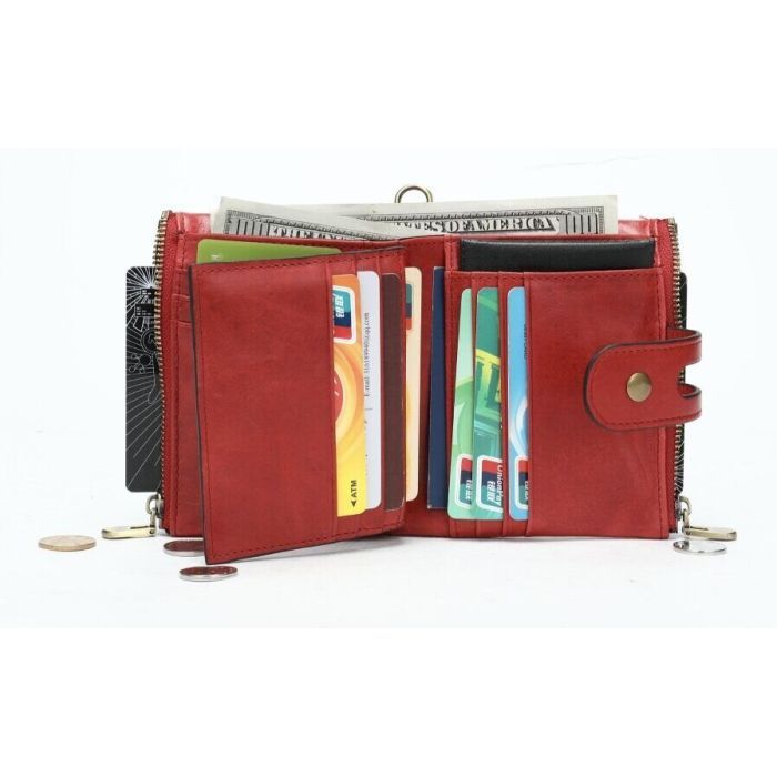 Гаманець Vintage Універсальний Червоний (14680) зображення 10