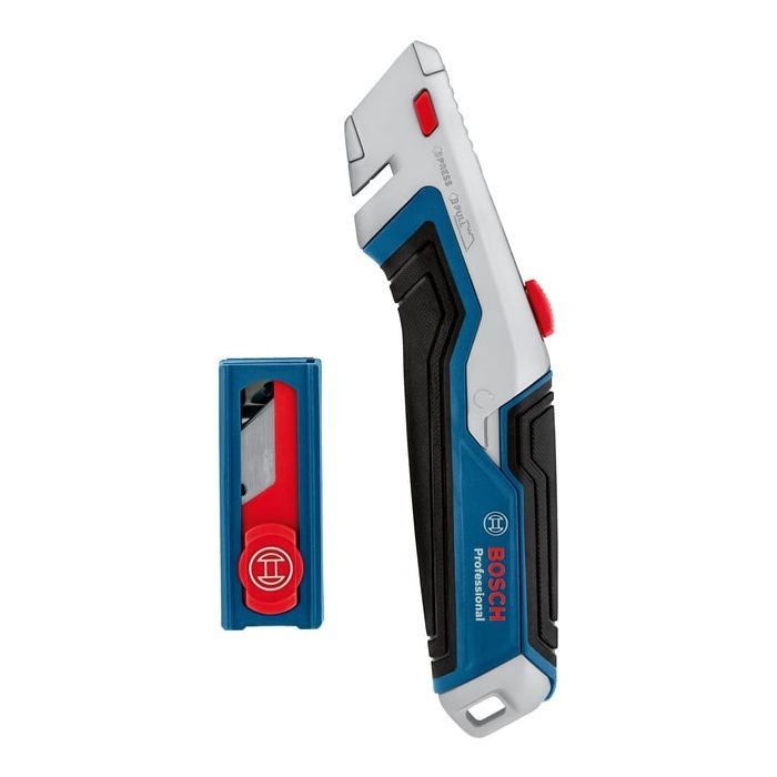 Нож монтажный Bosch строительный трапециевидный складной, 253 мм, набор лезвий 13шт (1.600.A02.7M5) изображение 2