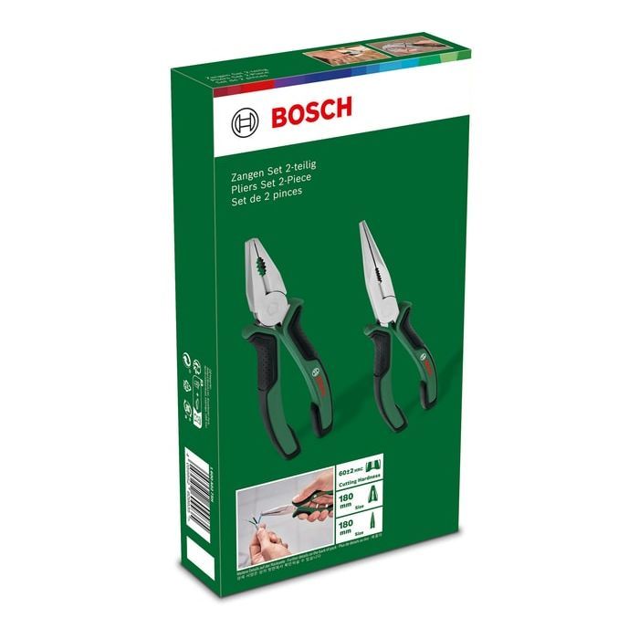 Плоскогубці Bosch набір 2 шт, комбіновані, подовжені (1.600.A02.75H) зображення 10