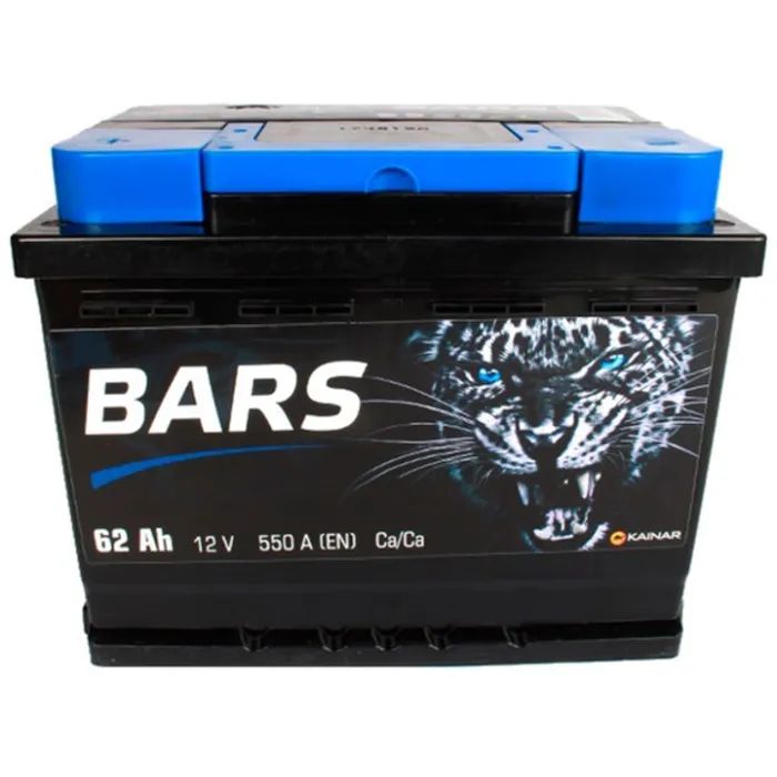 Аккумулятор автомобильный Bars 62Ah Ев (-/+) (550EN) изображение 3