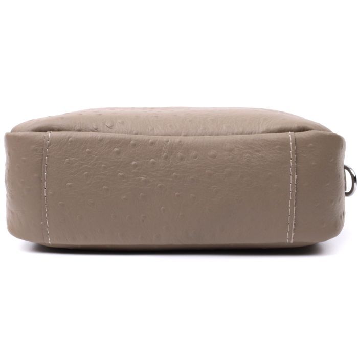 Сумка Vintage Из фактурной натуральной кожи Бежевая (22662) изображение 6