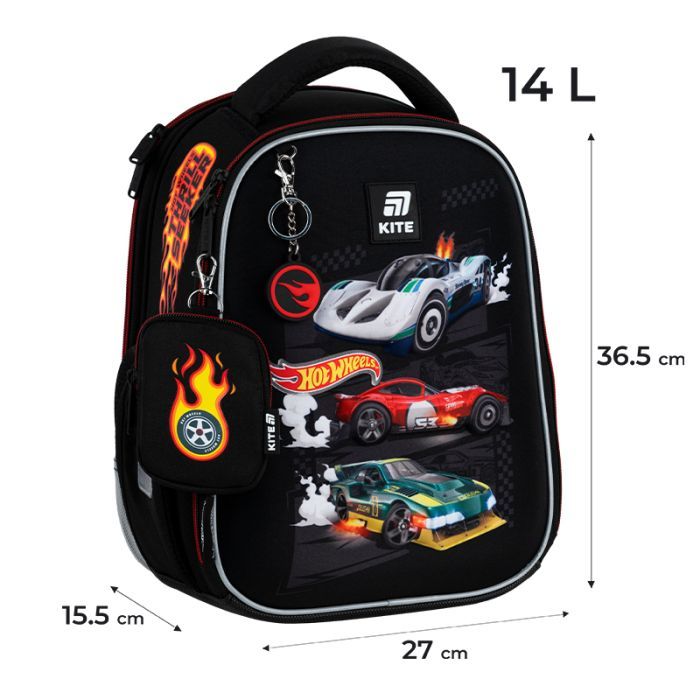 Портфель Kite Education 555 Hot Wheels (HW25-555S) изображение 2