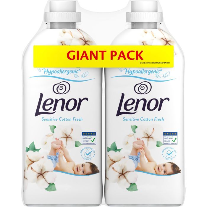 Кондиционер для белья Lenor Для чувствительной кожи Свежесть хлопка 1200 мл (8006540889619)