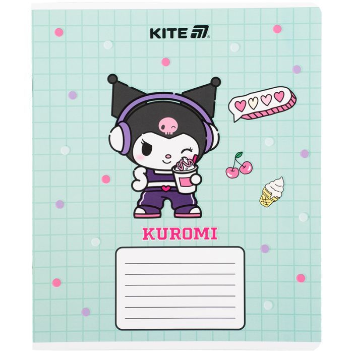 Зошит Kite Kuromi, 12 аркушів, клітинка (HK25-232-4) зображення 12