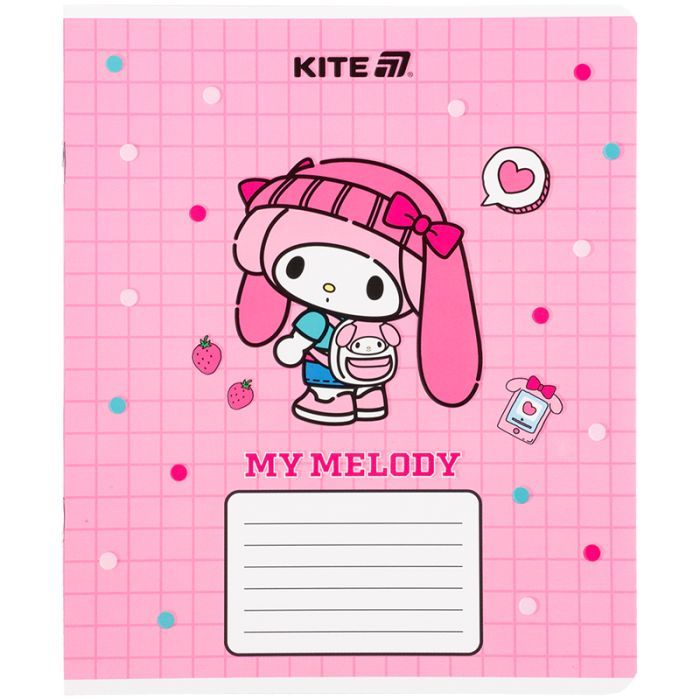 Зошит Kite Kuromi, 12 аркушів, клітинка (HK25-232-4) зображення 3