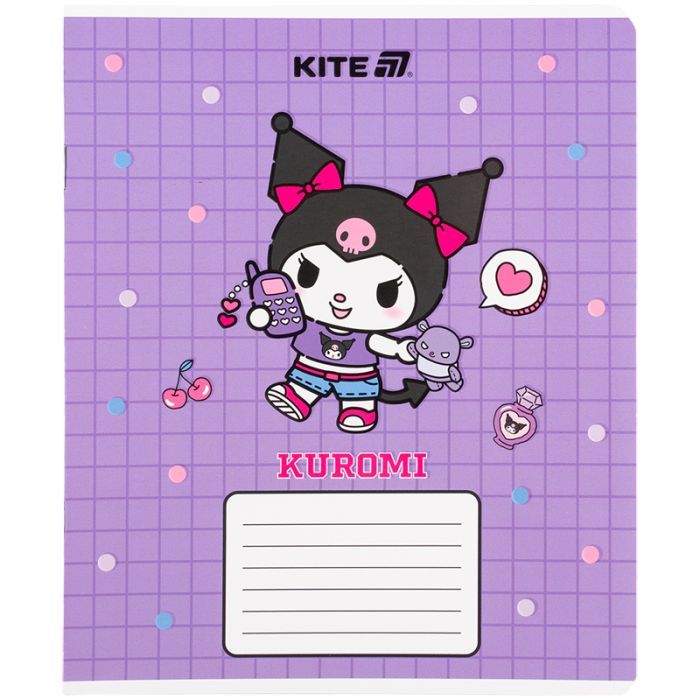 Зошит Kite Kuromi, 12 аркушів, клітинка (HK25-232-4) зображення 6