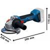 Шлифовальная машина Bosch GWS 18V-8 125мм, 11000об/мин, 1.6кг (без АКБ и ЗУ) (0.601.9N9.000) изображение 3