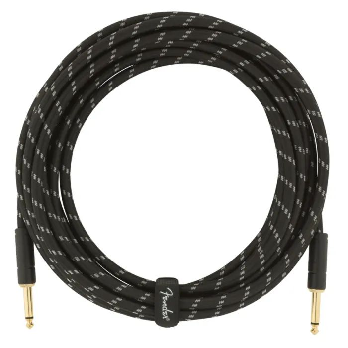 Инструментальный кабель Fender Cable Deluxe Series 18.6ft Black Tweed 5.5 m (228440) изображение 2