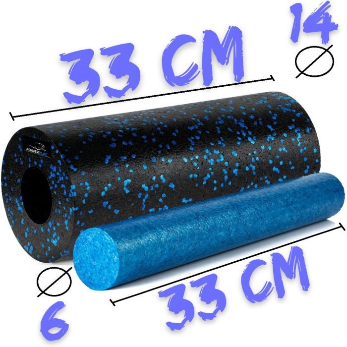 Масажный ролик PowerPlay PP-4348 2 in 1 EPP Foam Roller 33x14см Чорно/Зелений (PP_4348_Green_(33*14)) изображение 10