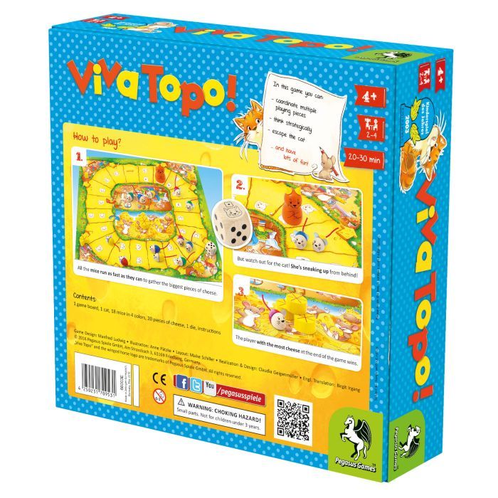 Настільна гра Pegasus Spiele Сирний край (Viva Topo!) (англ.) (PS154) зображення 5