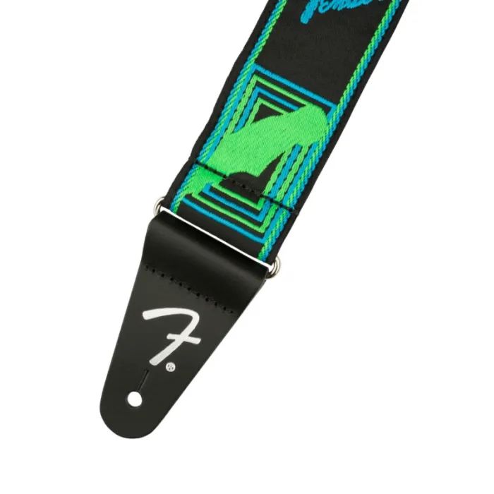 Ремінь для гітари Fender Strap 2" Neon Monogrammed Green Orange (232339) зображення 2