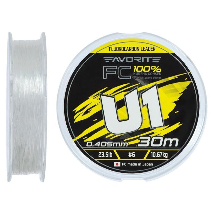 Флюорокарбон Favorite U1 FC 30m 3.0/0.285mm 13.2lb/5.97kg (1693.12.14)