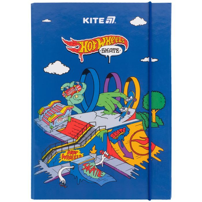 Папка для тетрадей Kite В5 на резинке Hot Wheels (HW25-210-2) изображение 2