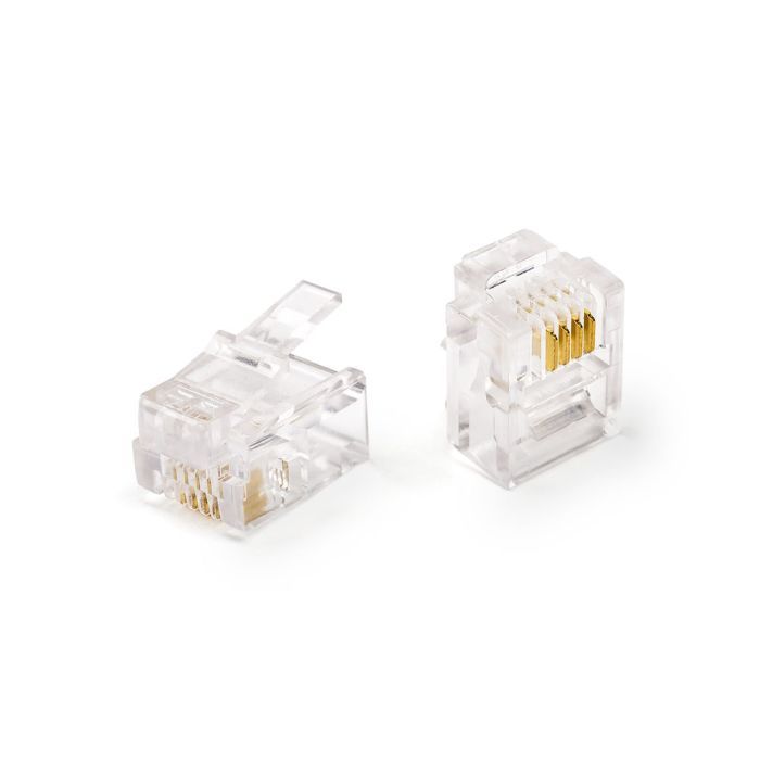 Конектор RJ12 6P4С, 100шт/пак Kingda (KDPG8005/100) зображення 2