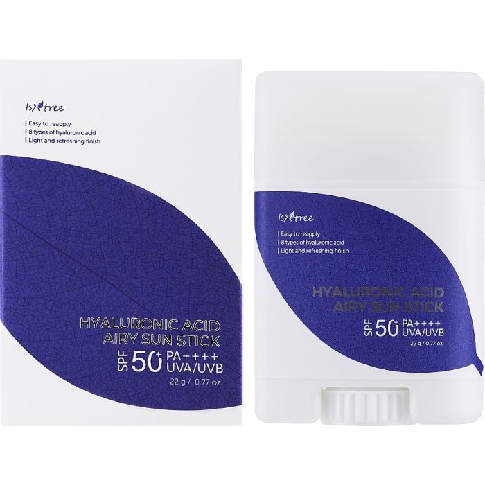 Средство от загара IsNtree Hyaluronic Acid Airy Sun Stick SPF50 22 г (8809686384228) изображение 2