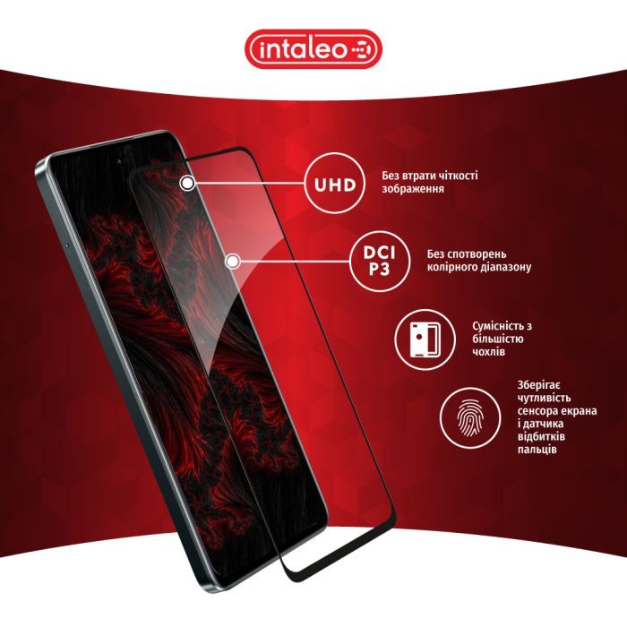 Скло захисне Intaleo Full Glue Realme C67 Black (1283126590047) зображення 4