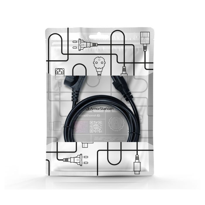 Кабель питания C5 1.8m black Armorstandart (ARM73122) изображение 3