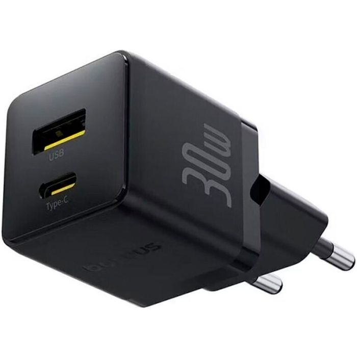 Зарядное устройство Baseus Palm Fast Charger C+U 30W cluster black (P1011160A113-00) изображение 2