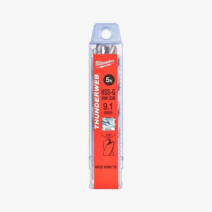 Сверло Milwaukee по металлу THUNDERWEB HSS-G DIN338, 12,5x151 мм, (5шт) (4932352404) изображение 2