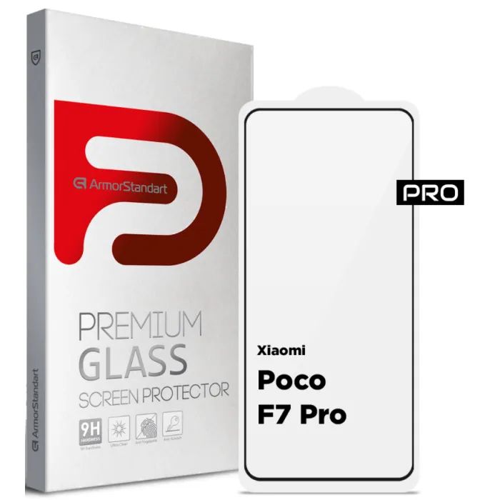 Скло захисне Armorstandart ArmorStandart Pro Xiaomi Poco F7 Pro Black (ARM80413)
