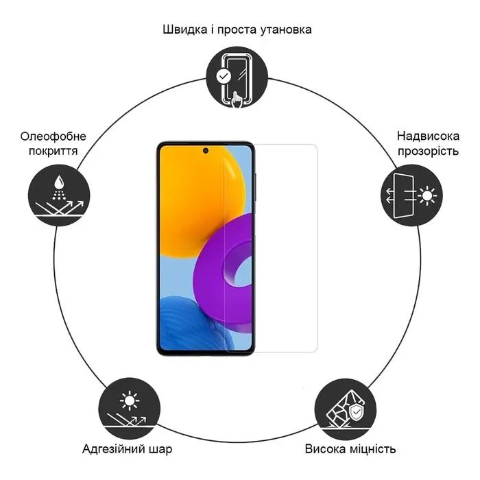 Стекло защитное Drobak Xiaomi Redmi A3 (383891) изображение 4