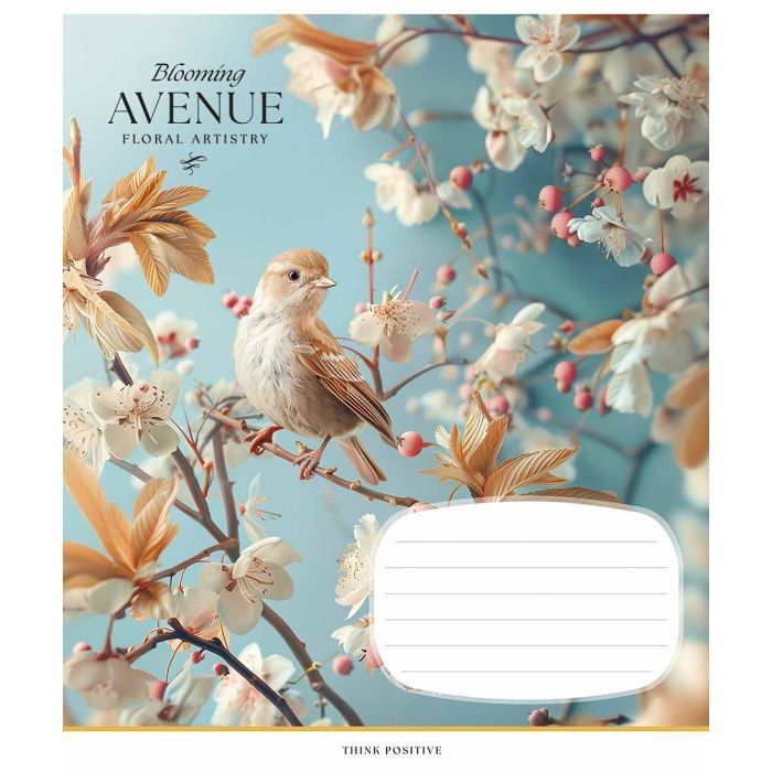 Зошит Школярик Blooming avenue 24 аркуша лінія (024-3553L)