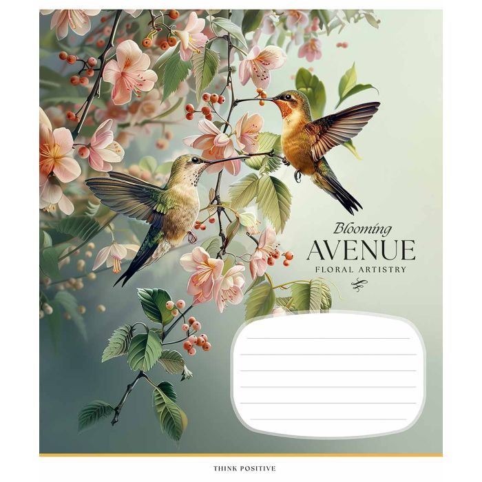 Зошит Школярик Blooming avenue 24 аркуша лінія (024-3553L) зображення 2