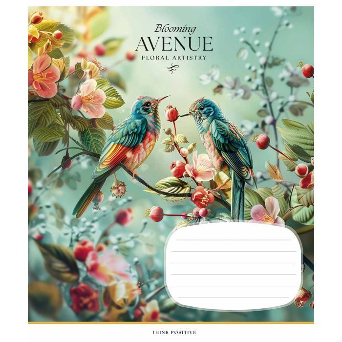 Зошит Школярик Blooming avenue 24 аркуша лінія (024-3553L) зображення 3