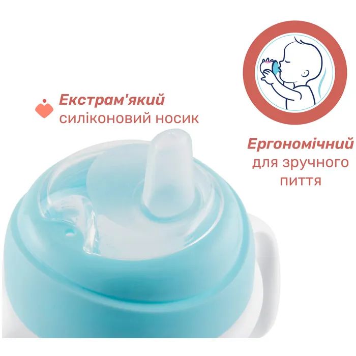 Поильник-непроливайка Chicco Transition Cup 200 мл. від 4 місяців (рожева) (06911.15) изображение 7