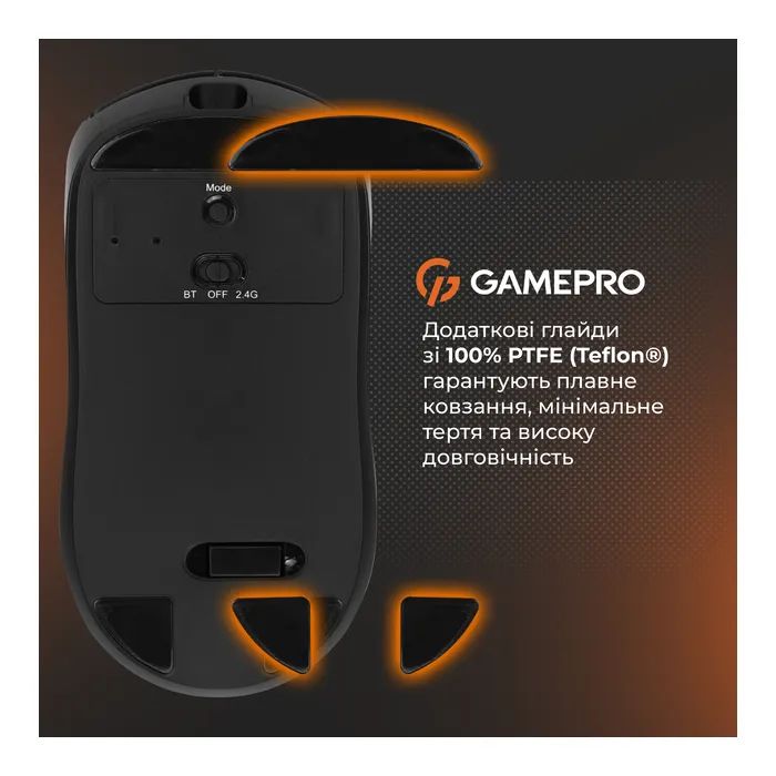 Мышка GamePro Genesis Winner Wireless/Bluetooth/USB White (GM079W) изображение 9