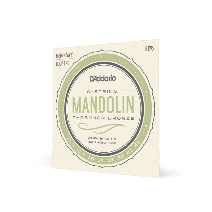 Струни для гітари D'Addario Mandolin Phosphor Bronze Medium/Heavy (11.5-41) (EJ75) зображення 2