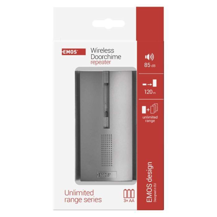 Дверний дзвінок EMOS бездротовий P5763R 3x AA for P5760, P5763, P5760T (P5763R) зображення 7