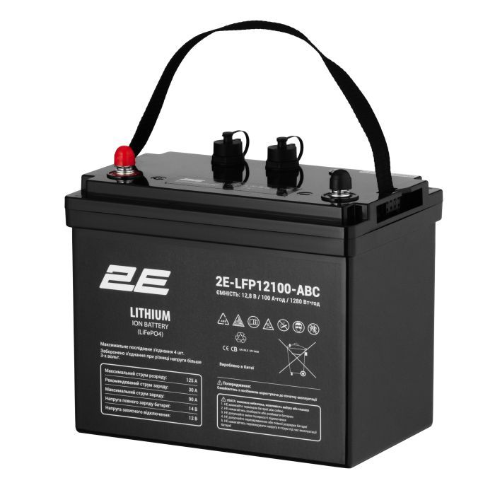 Батарея LiFePo4 2E 12V-100Ah, ABC 4S (2E-LFP12100-ABC) изображение 3