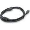 Дата кабель USB 2.0 AM/AF 1.0m black VEGGIEG (YT-AM/AF-V-U105)