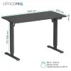 Компьютерный стол OfficePro ODE1260B Black (ODE1260B) изображение 10